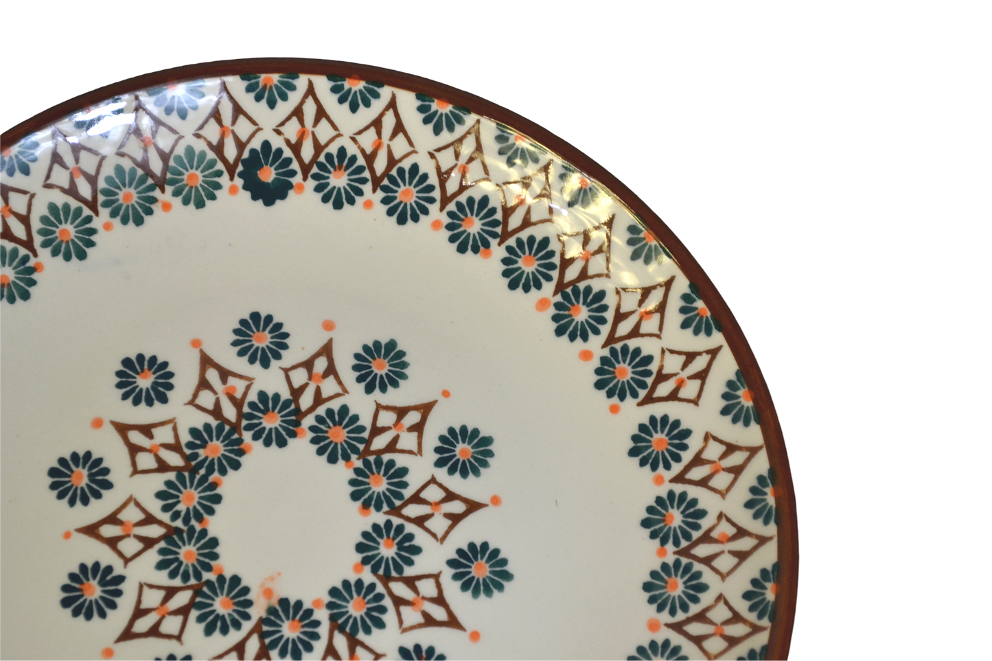 Assiette plate Tiziri – Marron
