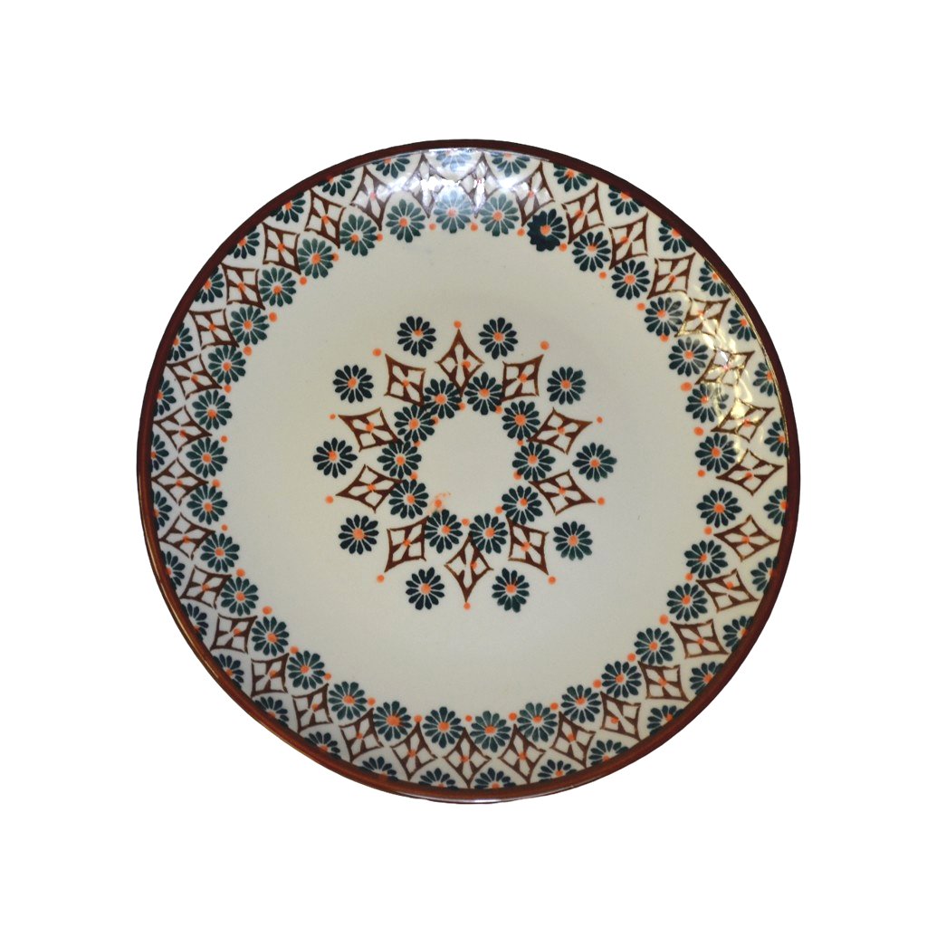 Assiette plate Tiziri – Marron