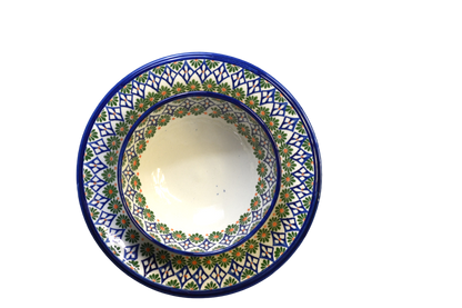 Assiette Plate Tiziri – Bleu