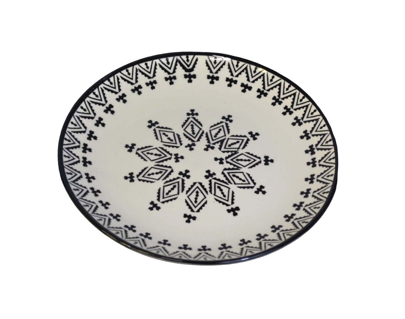 Assiette plate Tiziri – Noir