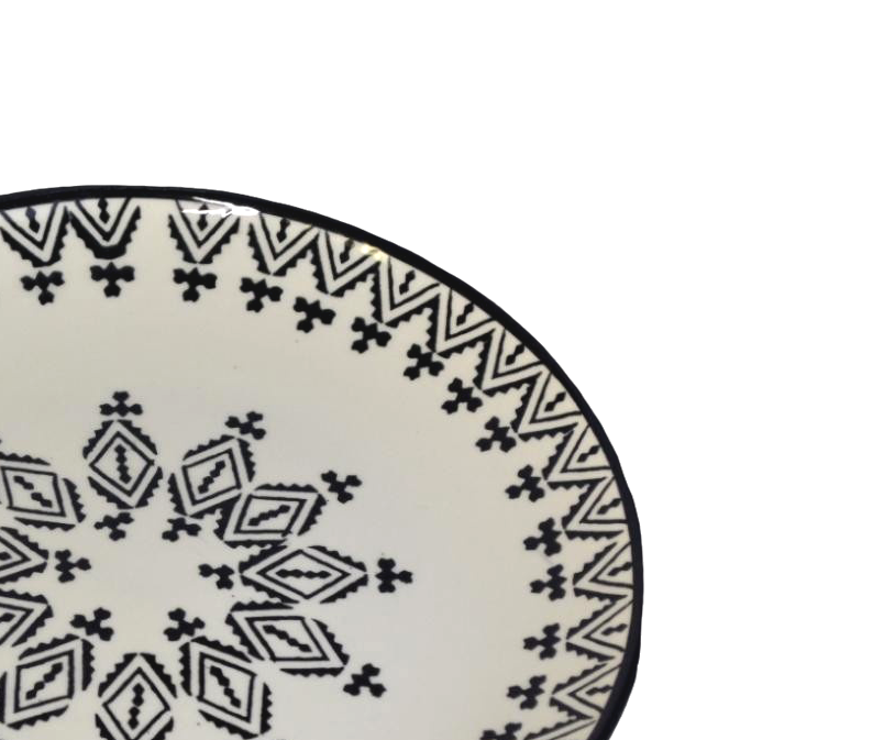 Assiette plate Tiziri – Noir