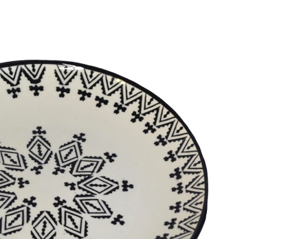 Assiette plate Tiziri – Noir