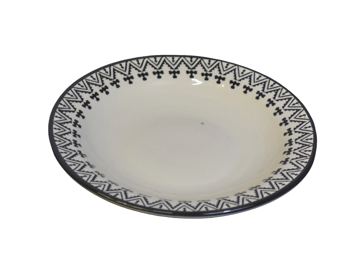 Assiette Creuse Tiziri – Noir