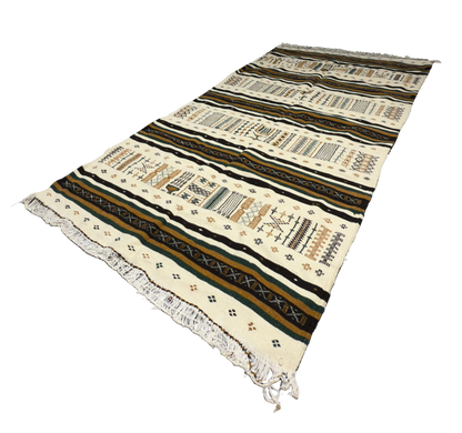 Tapis Dana – Vert & Beige