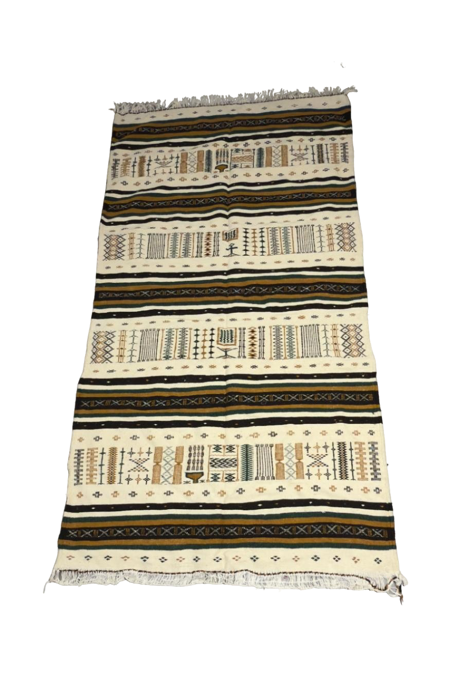 Tapis Dana – Vert & Beige