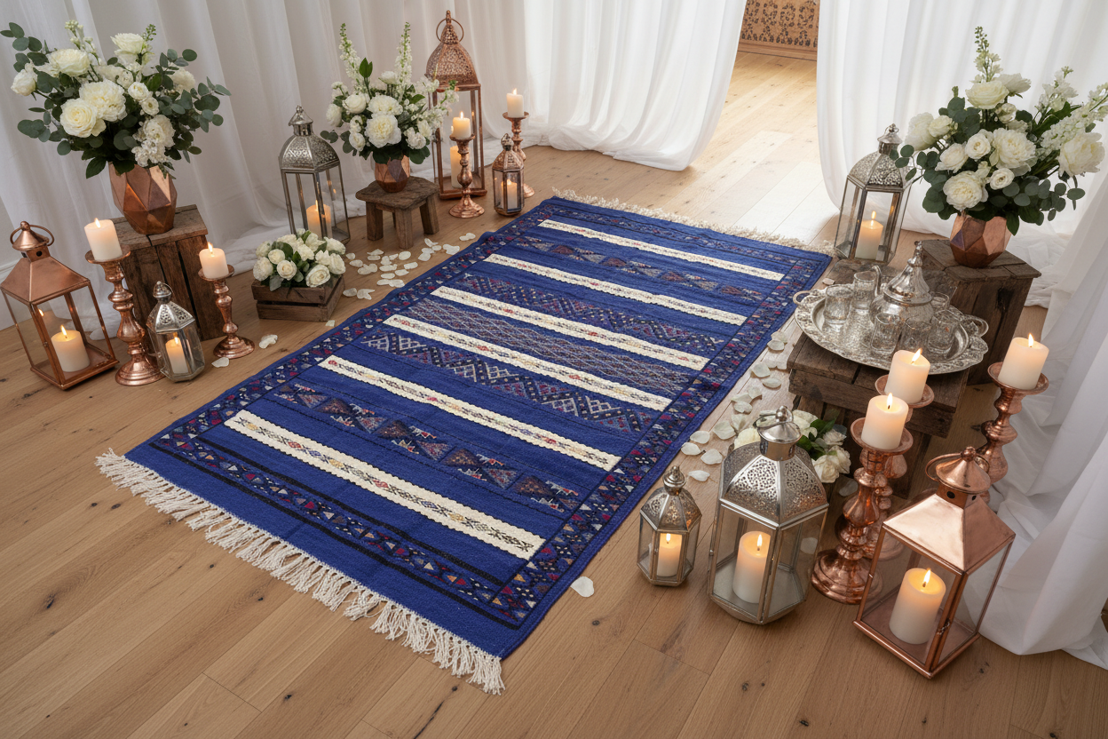 Tapis Illi – Bleu foncé
