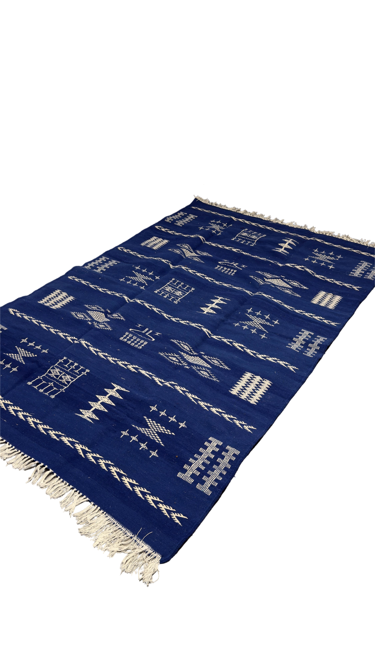 Tapis Illi – Bleu & Blanc